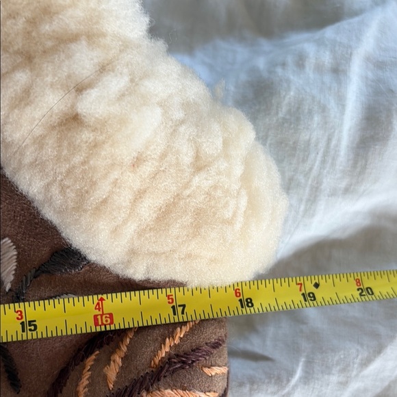 Vintage Shearling Embroidered Vest Afghanistan Laurence Heller XS - Picture 5 of 6